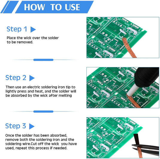Solder Wick (Desoldering Braid) – Copper, Fluxed