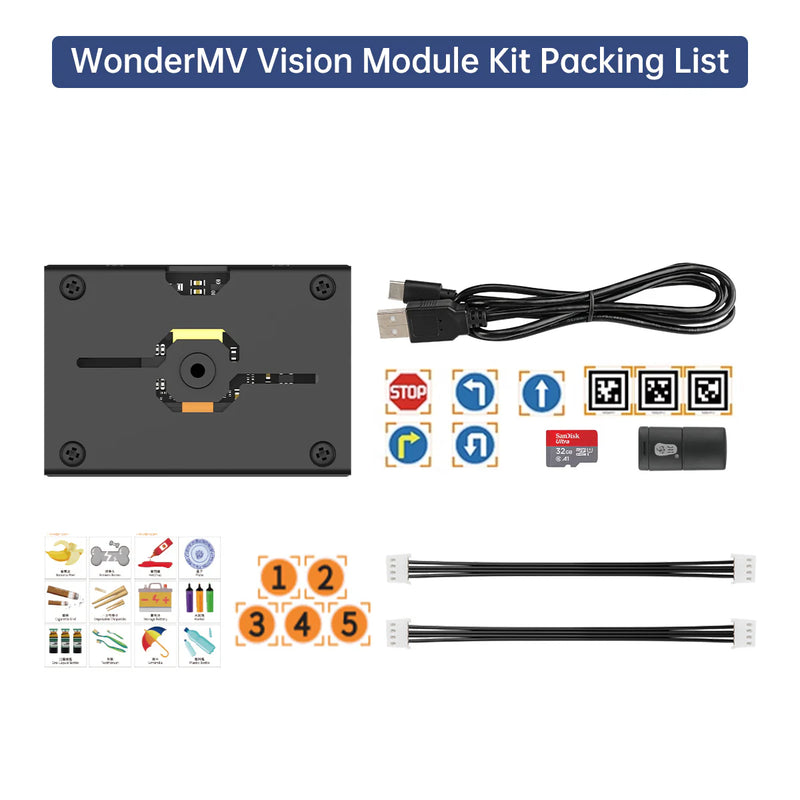 Load image into Gallery viewer, WonderMV Vision Recognition Module AI Intelligent Camera
