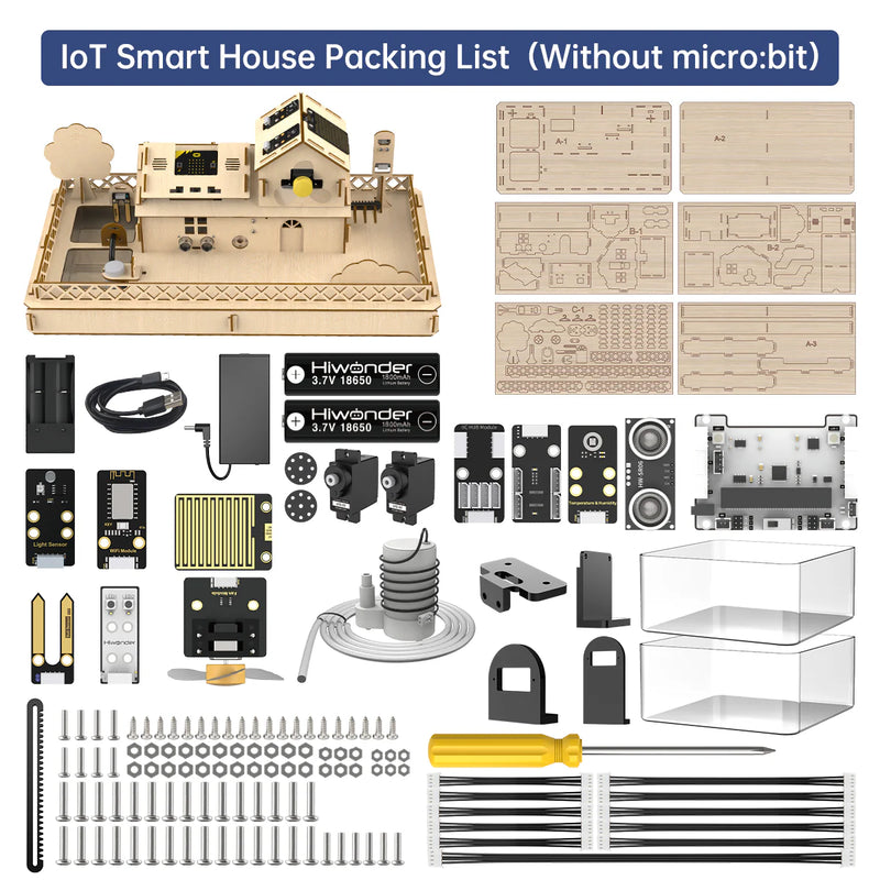 Load image into Gallery viewer, Hiwonder IoT Smart House Kit for Electronic DIY Education Support micro:bit Programming
