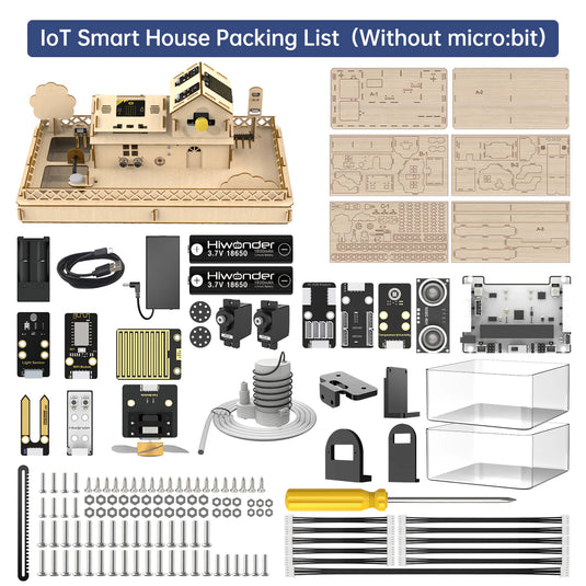 Hiwonder IoT Smart House Kit for Electronic DIY Education Support micro:bit Programming