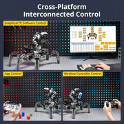 ROSpider ROS2 Hexapod Robot with Jetson/Raspberry Pi, Multimodal Large AI Models, ChatGPT, 3D Vision, SLAM Mapping & Navigation