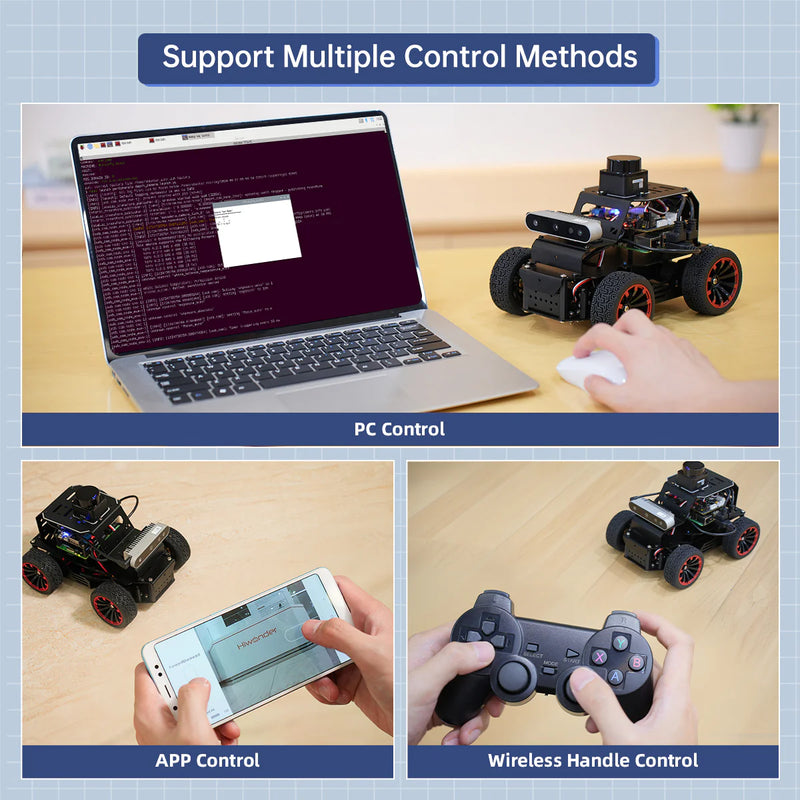 Load image into Gallery viewer, Hiwonder Raspberry Pi 5 Robot Car MentorPi A1 Ackermann Chassis ROS2
