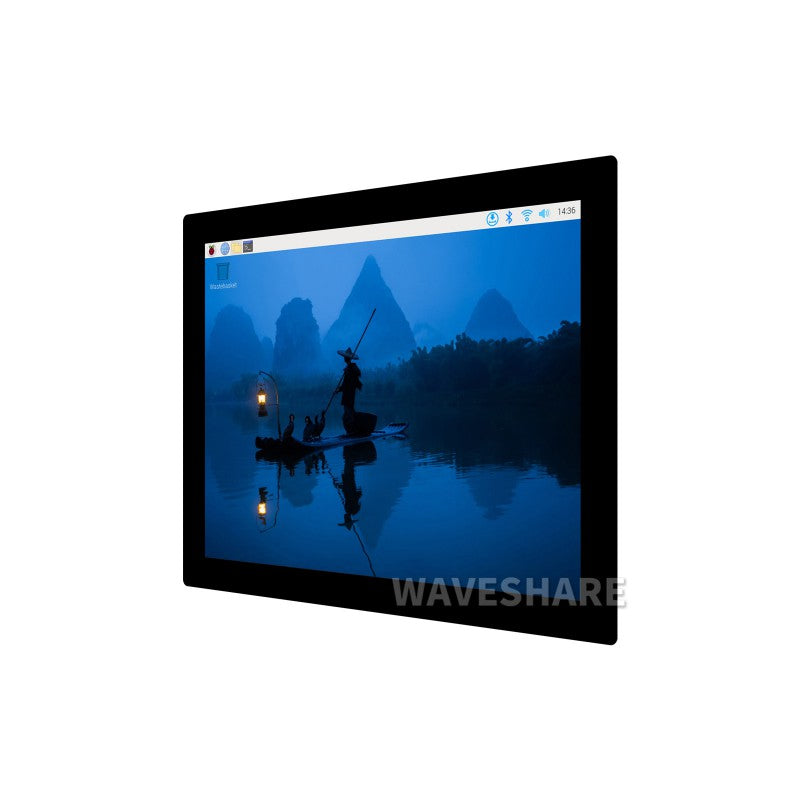 8inch Capacitive Touch Display, 8inch Monitor, 768×1024, Toughened Glass Panel, HDMI Interface, IPS Panel, 10-Point Touch