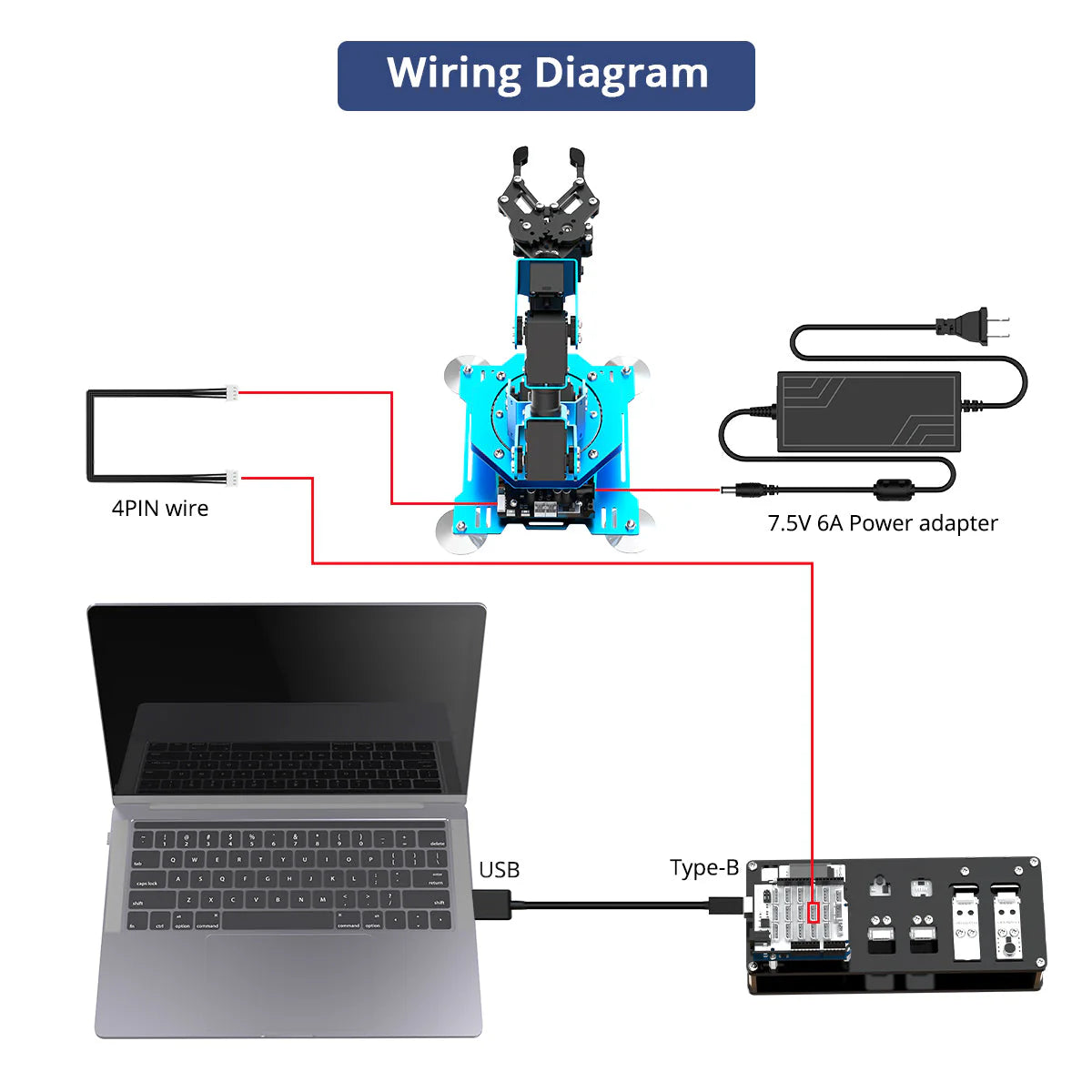 xArm UNO Robotic Arm Kit with Sensor Development Kit