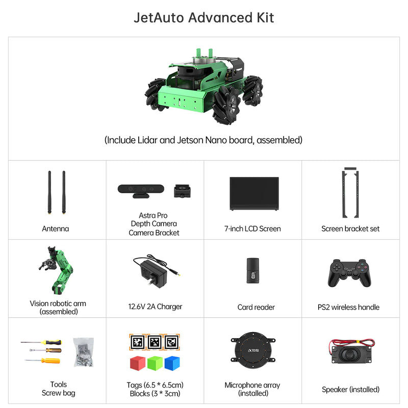 Load image into Gallery viewer, JetAuto Pro ROS Robot for Jetson Nano
