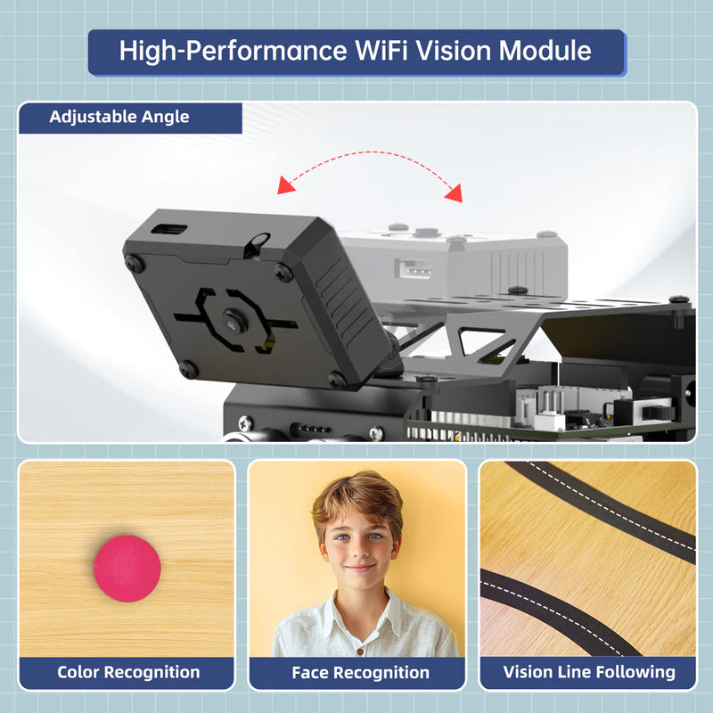 Load image into Gallery viewer, Hiwonder miniAuto AI Vision Robot Base on Arduino UNO R3 Controller with 360° Omnidirectional Mecanum Wheels
