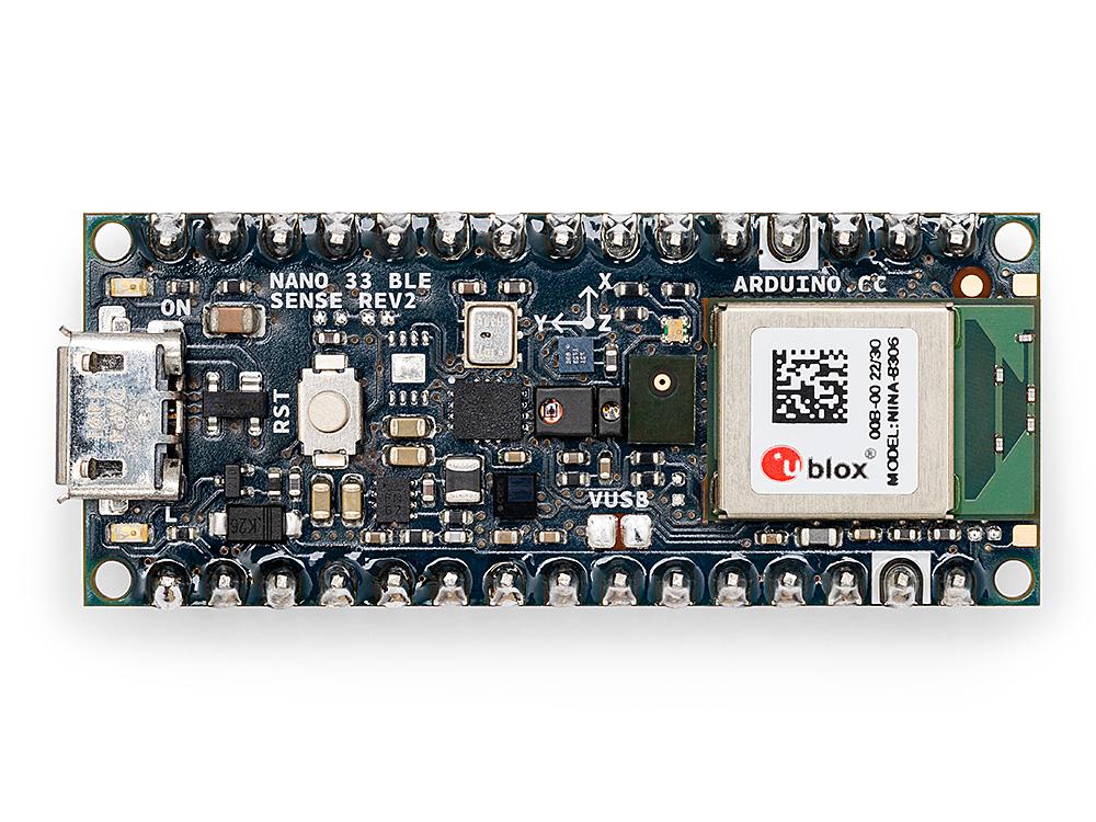 Arduino Nano 33 BLE Sense Rev2 with headers (ABX00070)