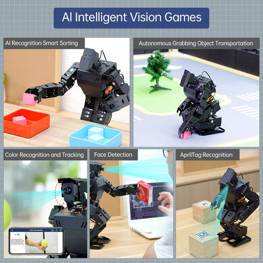 AiNex ROS Education AI Vision Humanoid Robot Powered by Raspberry Pi
