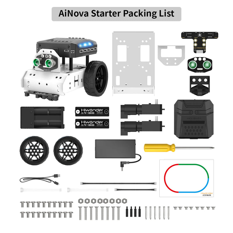 Load image into Gallery viewer, AiNova Intelligent Vision Robot Car Graphical Python/ Scratch Program
