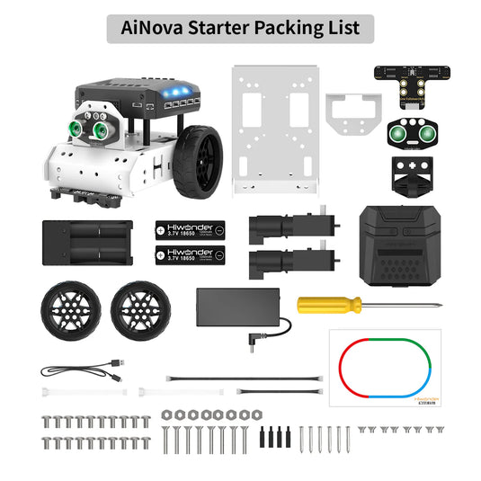 AiNova Intelligent Vision Robot Car Graphical Python/ Scratch Program