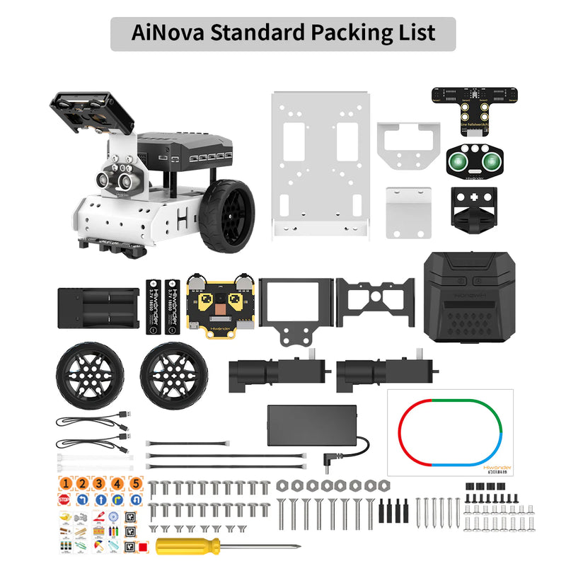 Load image into Gallery viewer, AiNova Intelligent Vision Robot Car Graphical Python/ Scratch Program
