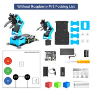 Hiwonder ArmPi mini 5DOF Vision Robotic Arm Powered by Raspberry Pi 5 Support Python, OpenCV Target Tracking for Beginners