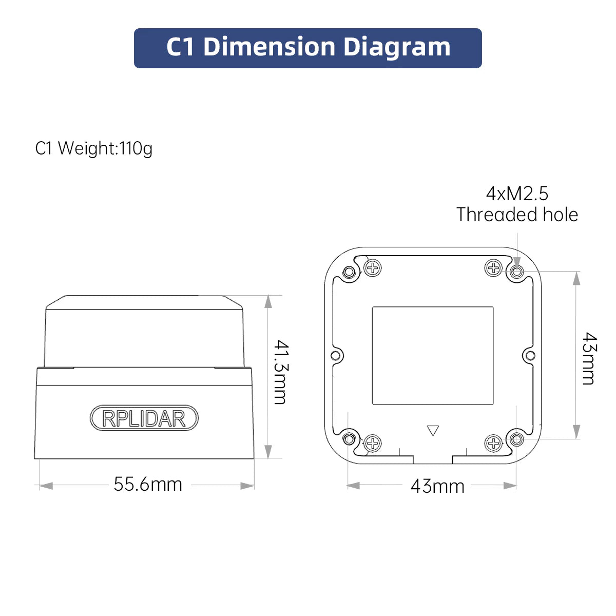 SLAMTEC RPLIDAR Lidar C1 A1 A2M12 S2L SLAM Triangulation Ranging