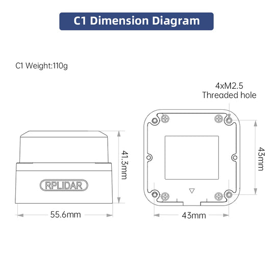 SLAMTEC RPLIDAR Lidar C1 A1 A2M12 S2L SLAM Triangulation Ranging