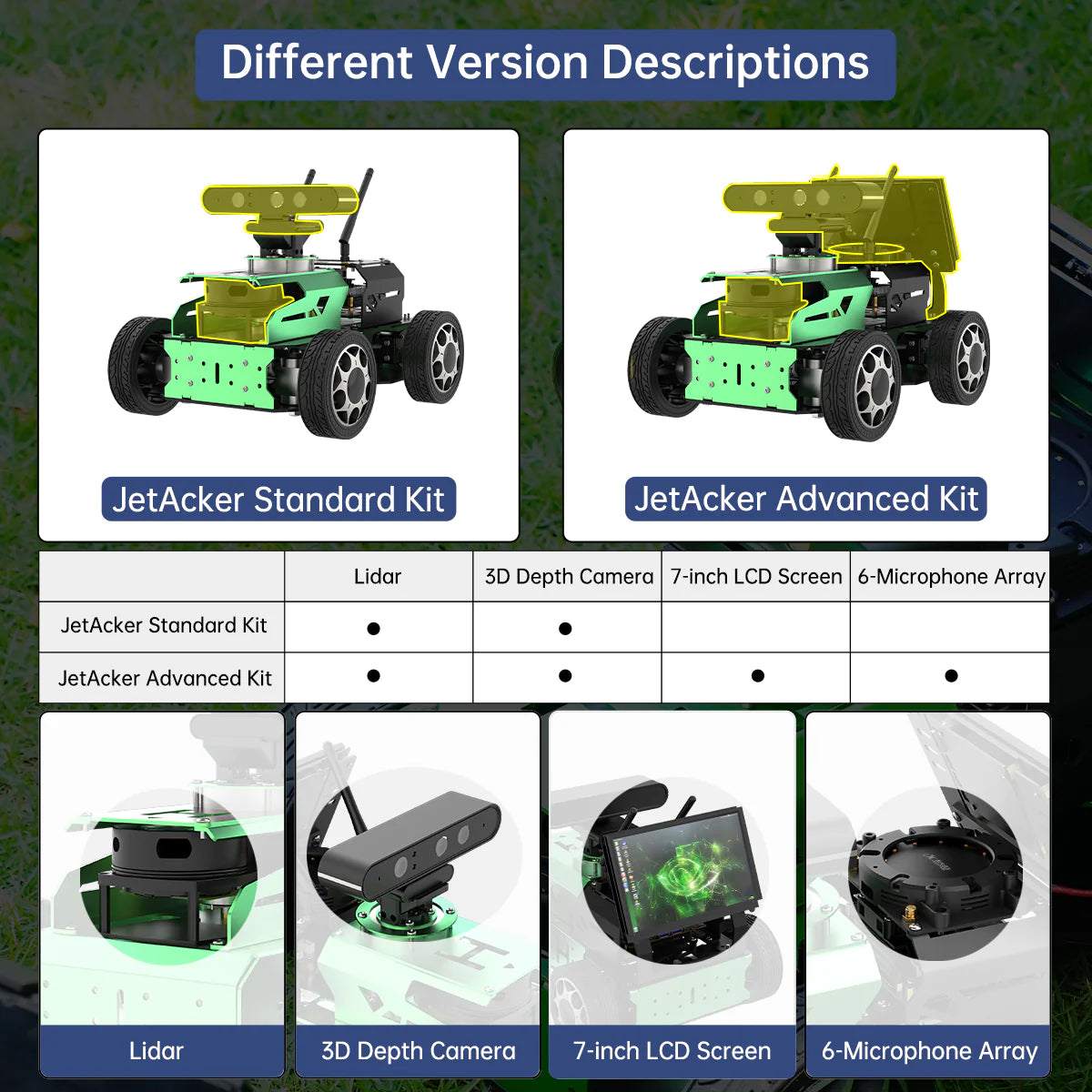 JetAcker ROS Education Robot Car