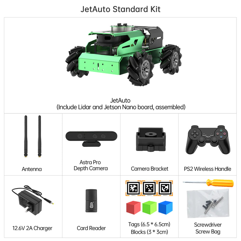 Load image into Gallery viewer, JetAuto ROS Robot For Jetson Nano
