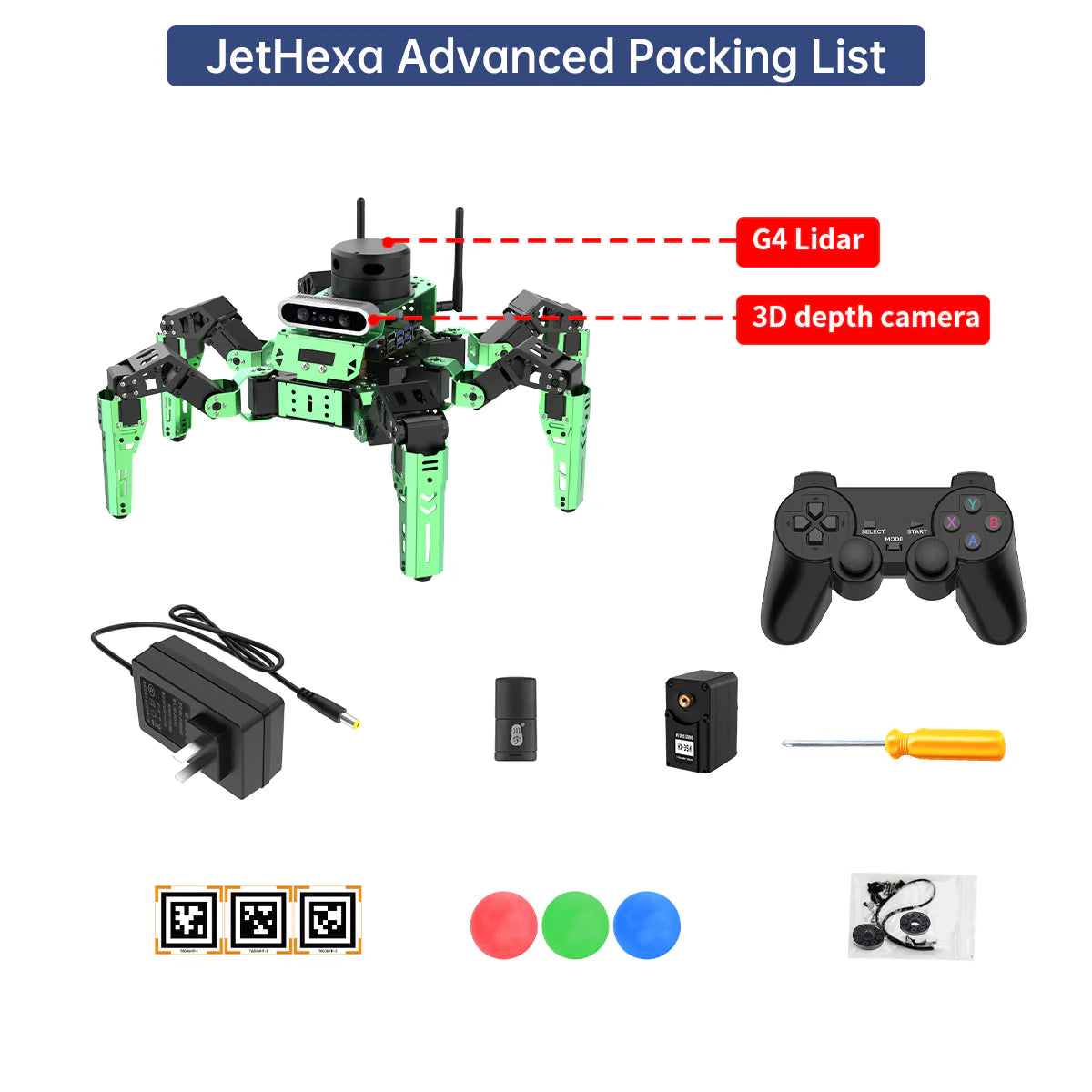 JetHexa ROS Hexapod Robot Kit with Jetson Nano