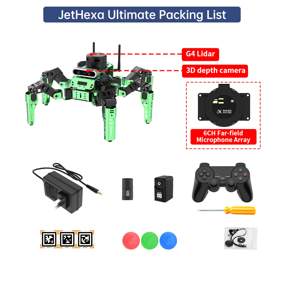 JetHexa ROS Hexapod Robot Kit with Jetson Nano