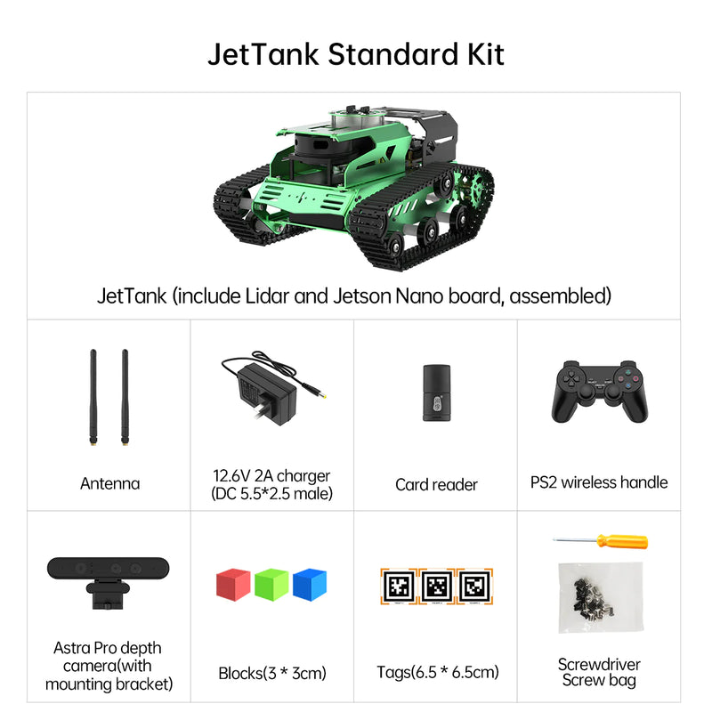 Load image into Gallery viewer, JetTank ROS Robot Tank Powered By Jetson Nano
