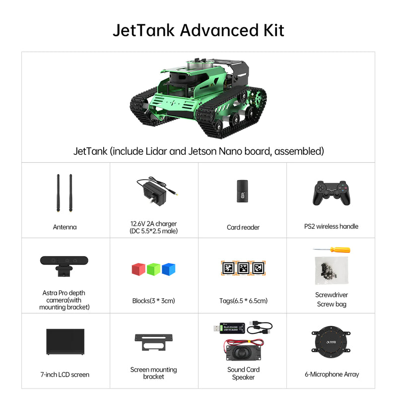 Load image into Gallery viewer, JetTank ROS Robot Tank Powered By Jetson Nano
