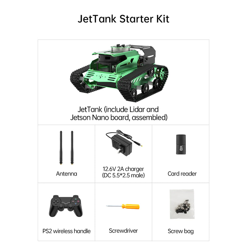 Load image into Gallery viewer, JetTank ROS Robot Tank Powered By Jetson Nano
