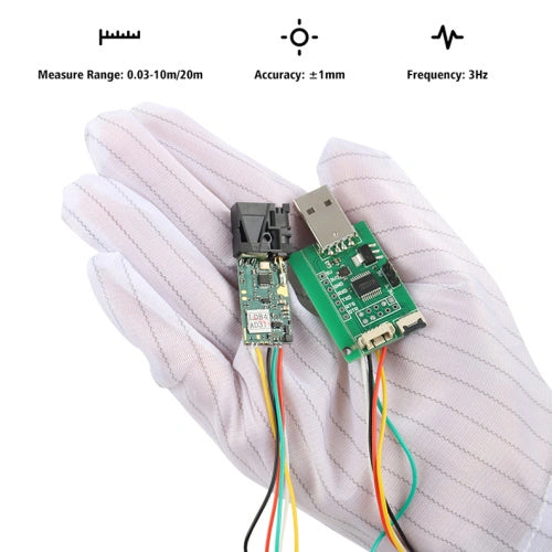 Load image into Gallery viewer, Meskernel LDL-10 Laser Distance Sensor (1mm accuracy, 10m range)
