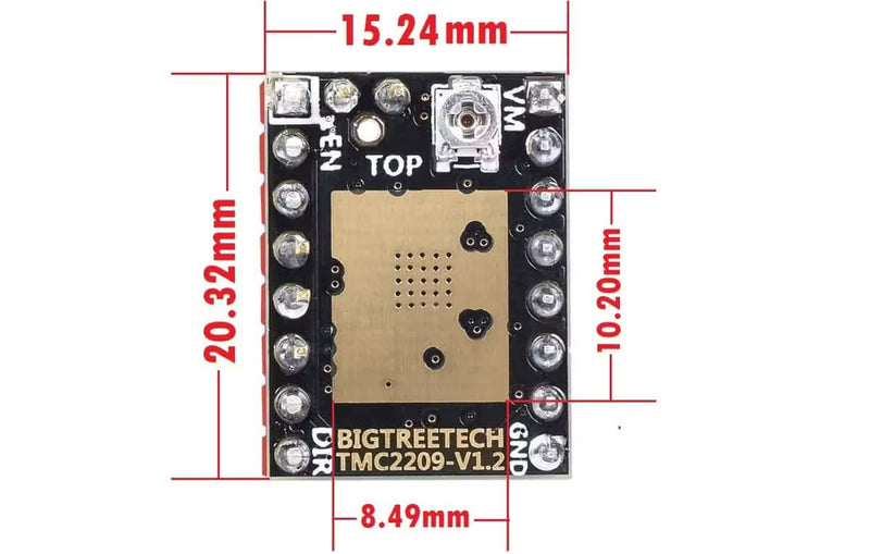 Load image into Gallery viewer, BIGTREETECH TMC2209 V1.2 Stepper Motor Driver
