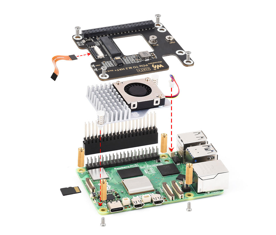 Raspberry Pi 5 256GB NVMe SSD Kit with M.2 HAT