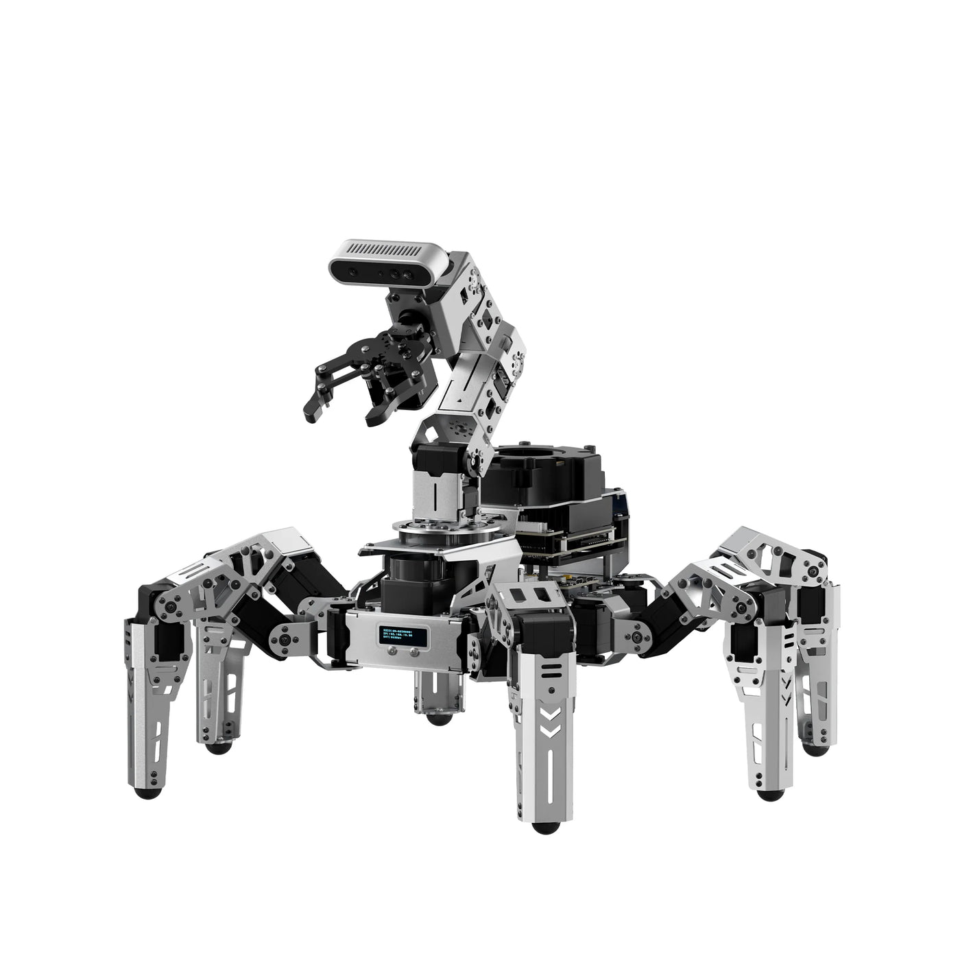 ROSpider ROS2 Hexapod Robot with Jetson/Raspberry Pi, Multimodal Large AI Models, ChatGPT, 3D Vision, SLAM Mapping & Navigation