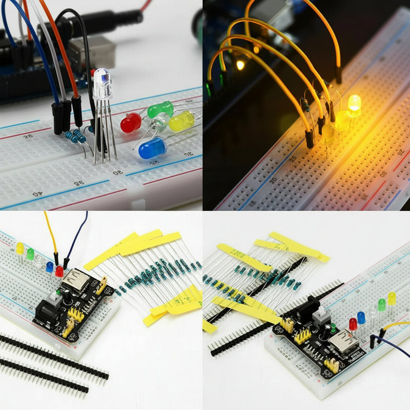 Load image into Gallery viewer, Electronics Fun Kit for Arduino – Complete DIY Starter Kit with Breadboard
