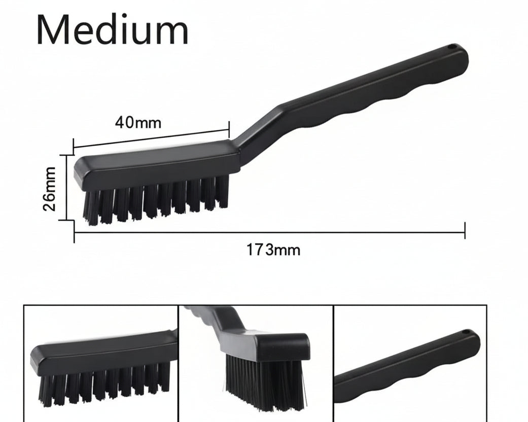 Anti-Static PCB Rework Cleaning Brush Set – Black Non-Slip