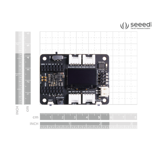 Seeed Studio Expansion Board for XIAO with Grove OLED - IIC, Uart, Analog/Digital
