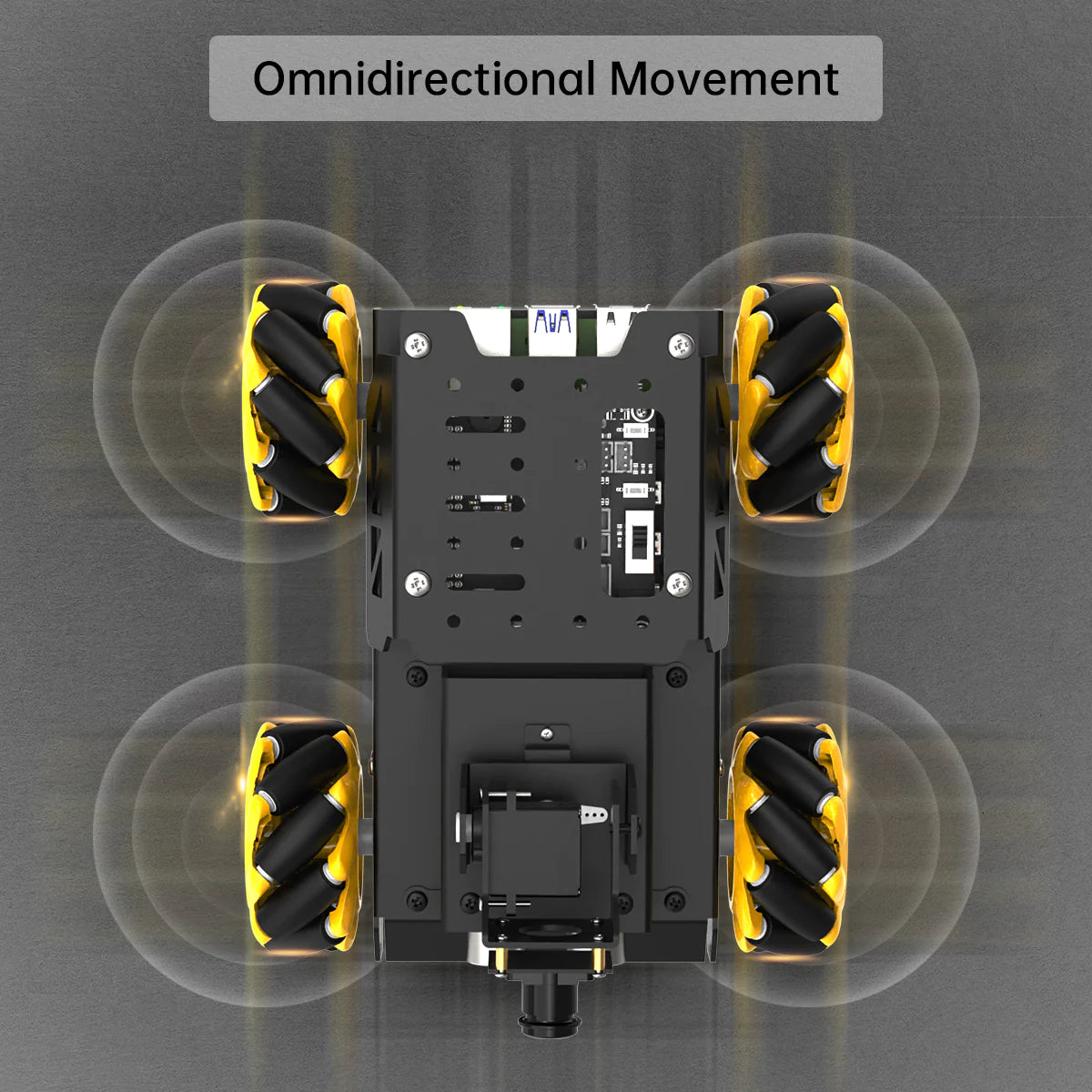 TurboPi Raspberry Pi Omnidirectional Mecanum Wheels Robot Car