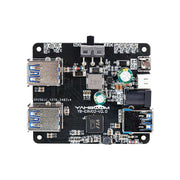 USB3.0 HUB Expansion Board (1 to 4) for Raspberry Pi 5/4B/Jetson/RDK series