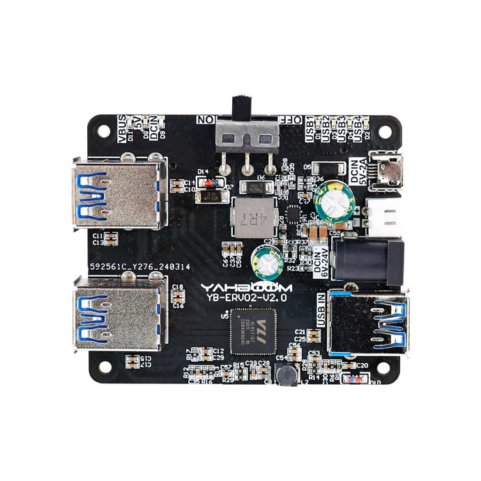USB3.0 HUB Expansion Board (1 to 4) for Raspberry Pi 5/4B/Jetson/RDK series