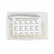460PCS JST-PH 2.0 Connector Kit – 2 to 6 Pin Male/Female Plug Housing with Crimp Terminal Assortment Box