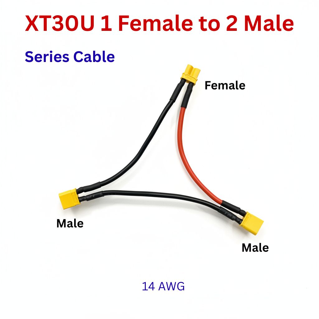 XT30 / XT60 / XT90 / T-Plug M to F Extension Cables