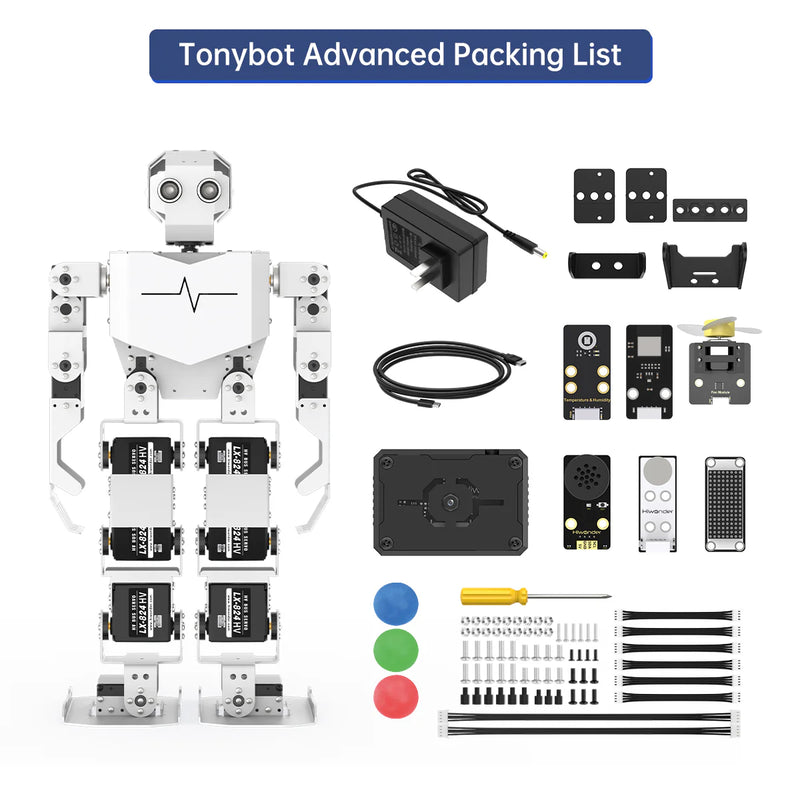 Load image into Gallery viewer, Hiwonder Tonybot Humanoid Robot with AI Vision &amp; Voice Interaction
