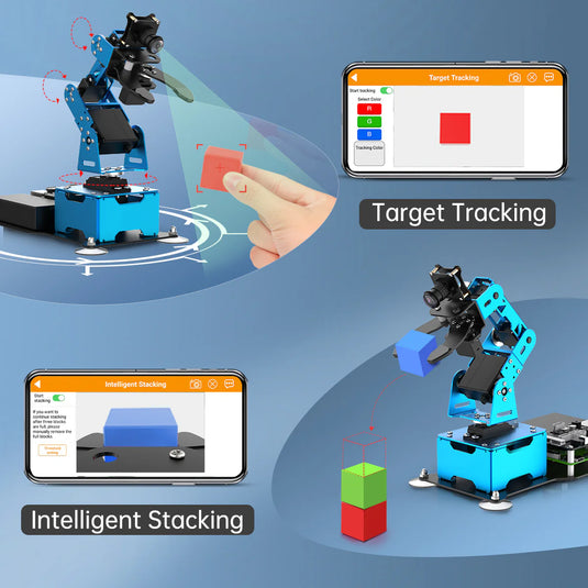 Hiwonder ArmPi mini 5DOF Vision Robotic Arm Powered by Raspberry Pi 5 Support Python, OpenCV Target Tracking for Beginners