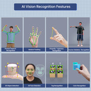 Hiwonder ROSOrin ROS2 Smart Car, Multimodal Large AI Model ChatGPT / Gemini / Grok / Llama, SLAM Navigation Programming, Mecanum Wheels Robot