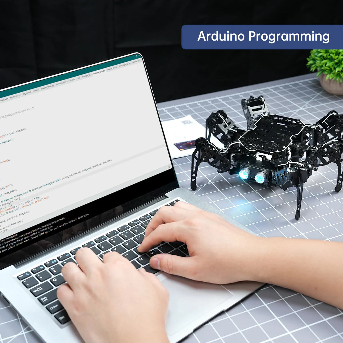 miniHexa AI Hexapod Robot with AI Vision & Voice Interaction
