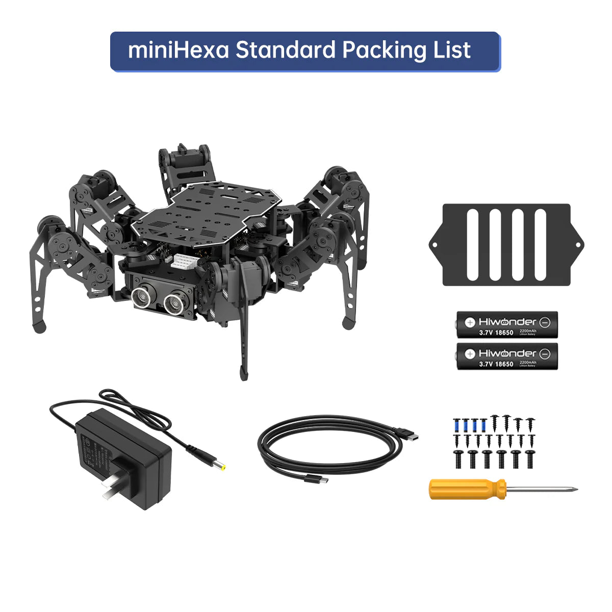 miniHexa AI Hexapod Robot with AI Vision & Voice Interaction