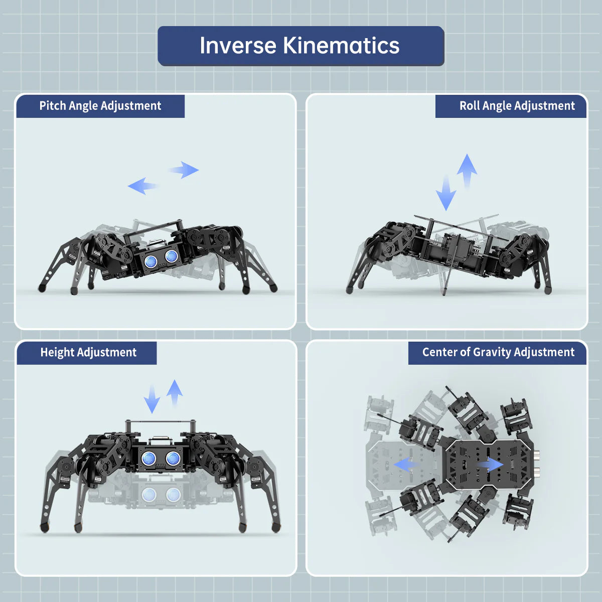 miniHexa AI Hexapod Robot with AI Vision & Voice Interaction