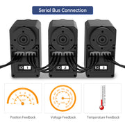 Hiwonder LX-16A Full Metal Gear Serial Bus Servo with Real-Time Feedback Function for RC Robot
