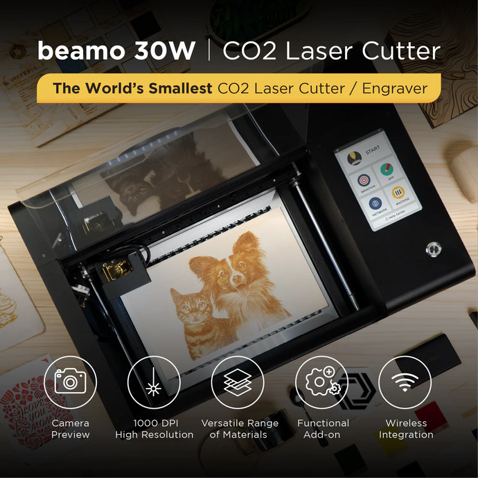 Beamo - CO2 Desktop Laser Cutter & Engraver- 30W