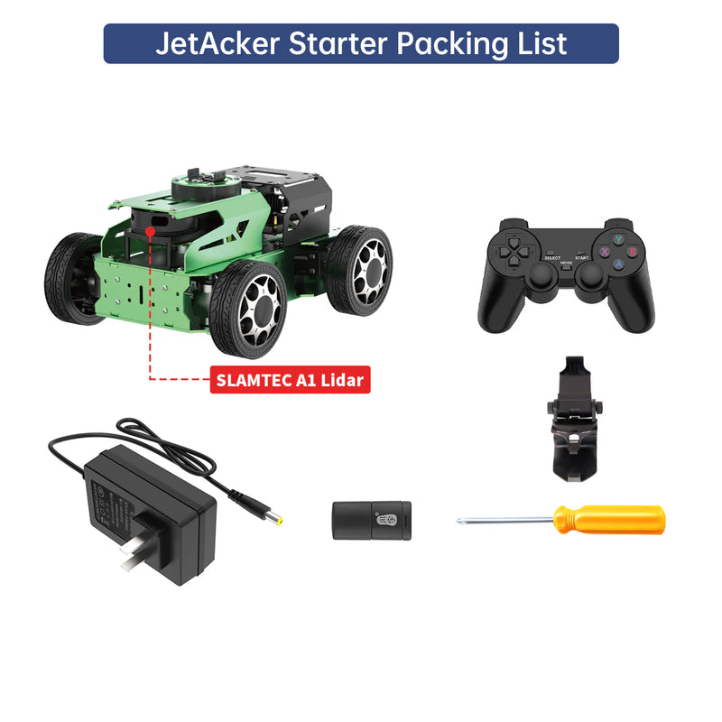 Load image into Gallery viewer, JetAcker ROS Education Robot Car with Ackerman Structure Powered by Jetson Nano

