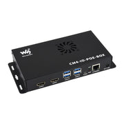 PoE Mini-Computer Based on Raspberry Pi Compute Module 4, Metal Case, With Cooling Fan