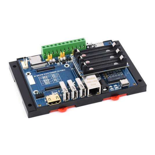 Industrial IoT 5G/4G Wireless Expansion Module Designed for Raspberry Pi Compute Module 4, With UPS Module