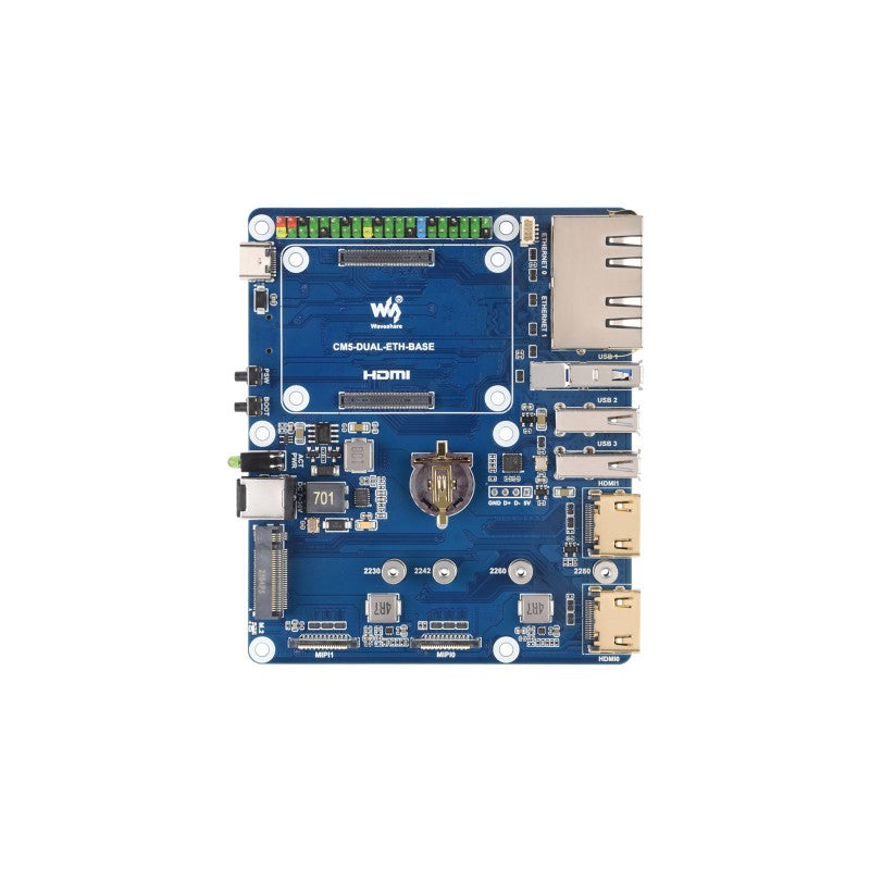 Gigabit / 2.5G Dual Ethernet Base Board For Raspberry Pi CM5
