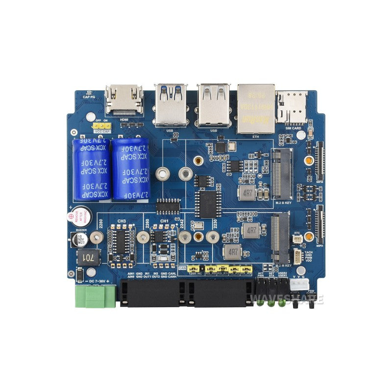 Industrial Computer for Raspberry Pi Compute Module 5 - CM5-HMI-BOX-A